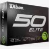 Wilson Staff Wilson 50 Elite Green Personalized Golf Balls -Precision Swing Golf Store 2023 wilson 50 elite green golf balls box itempicture