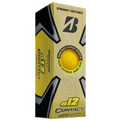 Bridgestone E12 Contact Matte Yellow Personalized Golf Balls -Precision Swing Golf Store bridgestone 2023 e12 contact matte yellow golf balls sleeve itempicture 1