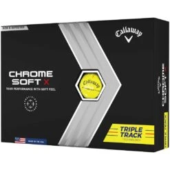 Callaway Chrome Soft X Triple Track Yellow Golf Balls