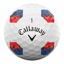 Callaway Chrome Soft TruTrack Red/Blue Golf Balls -Precision Swing Golf Store callaway 2023 chrome soft red blue trutrack golf balls ball stamp itempicture
