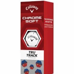 Callaway Chrome Soft TruTrack Red/Blue Golf Balls -Precision Swing Golf Store callaway 2023 chrome soft red blue trutrack golf balls sleeve itempicture