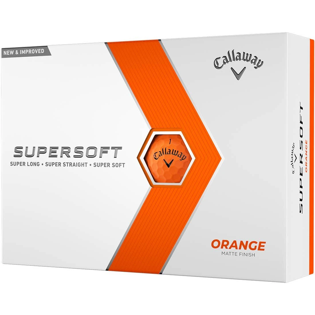 Callaway Supersoft Matte Orange Golf Balls 3 Callaway Supersoft Matte Orange Golf Balls
