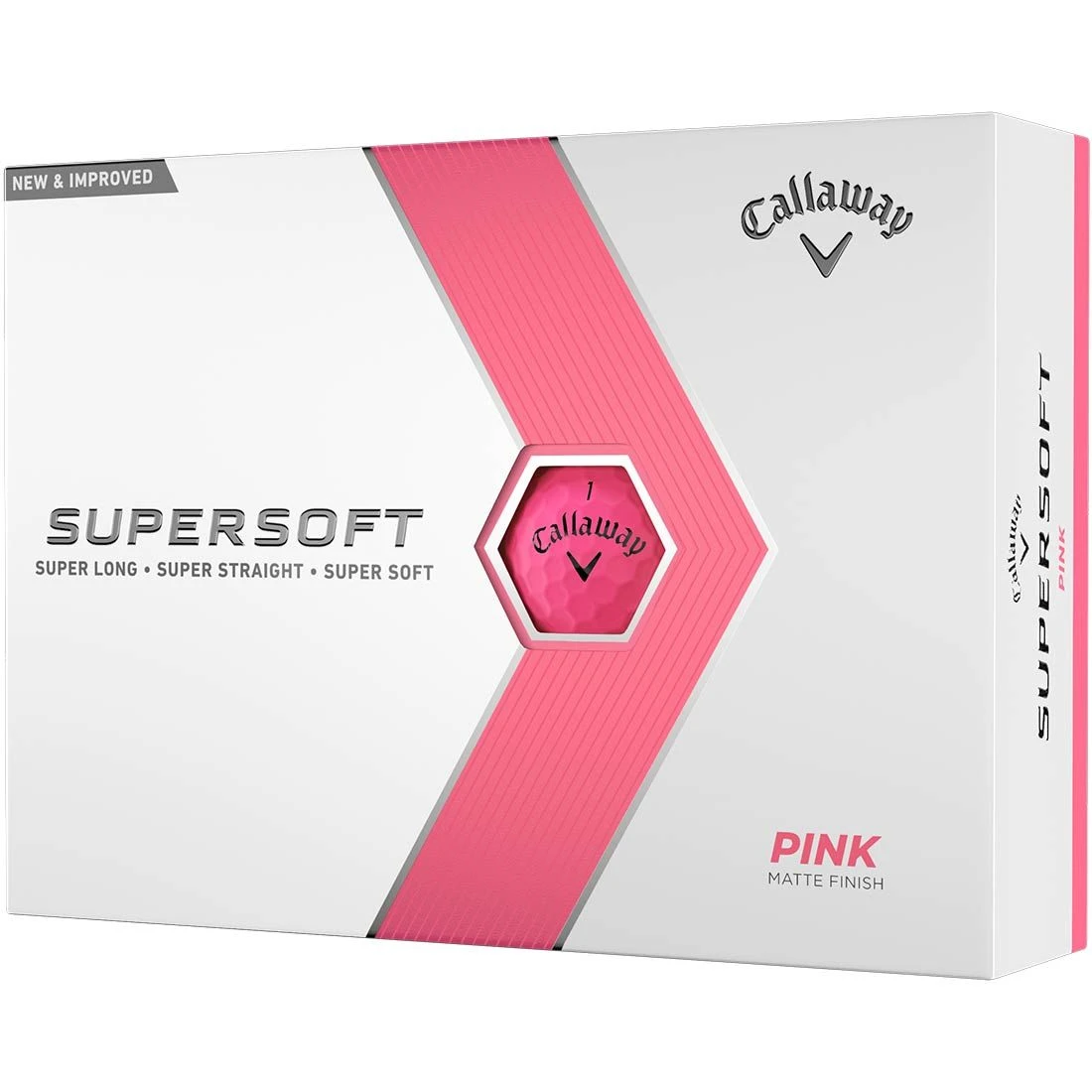 Callaway Supersoft Matte Pink Golf Balls 3 Callaway Supersoft Matte Pink Golf Balls