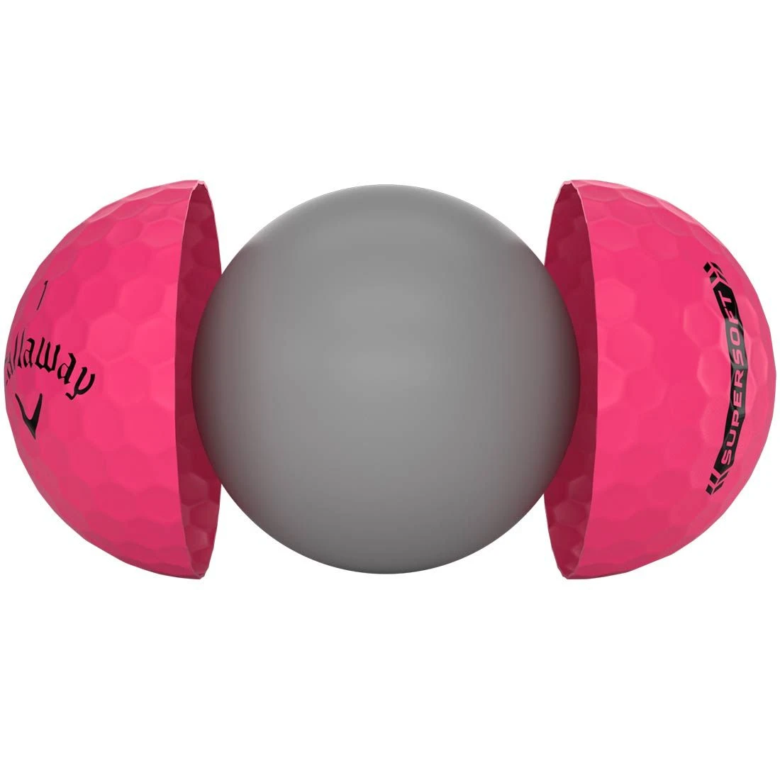 Callaway Supersoft Matte Pink Golf Balls 5 Callaway Supersoft Matte Pink Golf Balls - Image 3