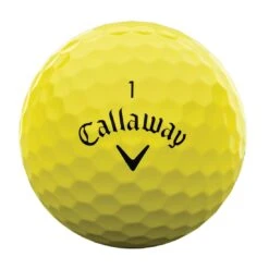 Callaway Warbird Yellow Personalized Golf Balls -Precision Swing Golf Store callaway 2023 warbird yellow golf balls front itempicture
