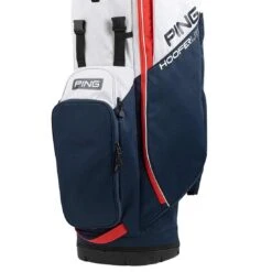 Ping Hoofer Lite Stand Bag -Precision Swing Golf Store ping 2023 hoofer lite stand bag navy platinum red detail2 itempicture