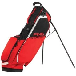 Ping Hoofer Lite Stand Bag -Precision Swing Golf Store ping 2023 hoofer lite stand bag red black white itempicture