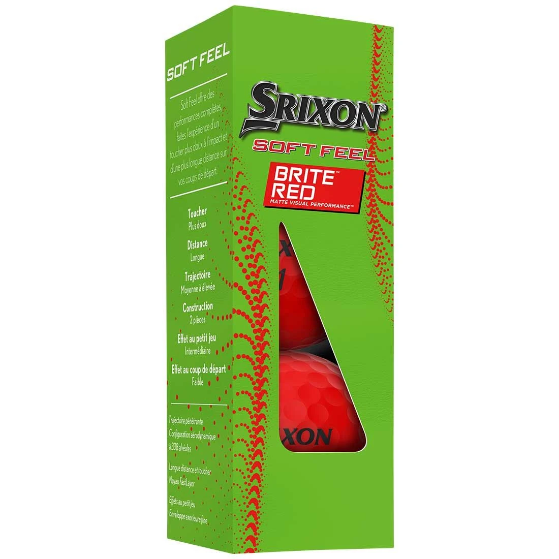 Srixon Soft Feel 13 Brite Red Golf Balls 4 Srixon Soft Feel 13 Brite Red Golf Balls - Image 2