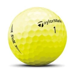 TaylorMade TP5 Yellow Golf Balls -Precision Swing Golf Store taylormade 2021 tp5 yellow golf balls sidestamp itempicture