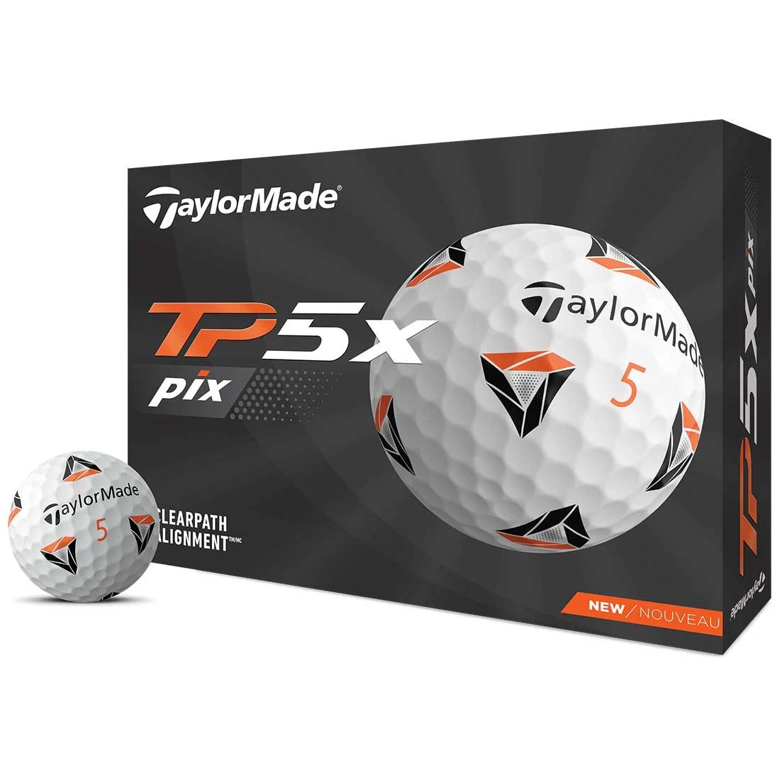 TaylorMade TP5x Pix Golf Balls 3 TaylorMade TP5x Pix Golf Balls