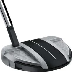 TaylorMade Spider GT Rollback Silver/Black Putter -Precision Swing Golf Store taylormade spider gt rollback silver black small slant putter back itempicture