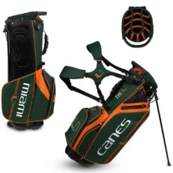 Team Effort NCAA Caddie Carry Hybrid Bag -Precision Swing Golf Store team effort ncaa caddie carry hybrid bag miami hurricanes itempicture