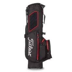 Titleist 2022 Players 4 StaDry Stand Bag -Precision Swing Golf Store titleist 2021 players 4 staydry stand bag black black red back