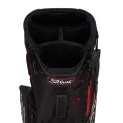 Titleist 2022 Players 4 StaDry Stand Bag -Precision Swing Golf Store titleist 2021 players 4 staydry stand bag black black red top cuff