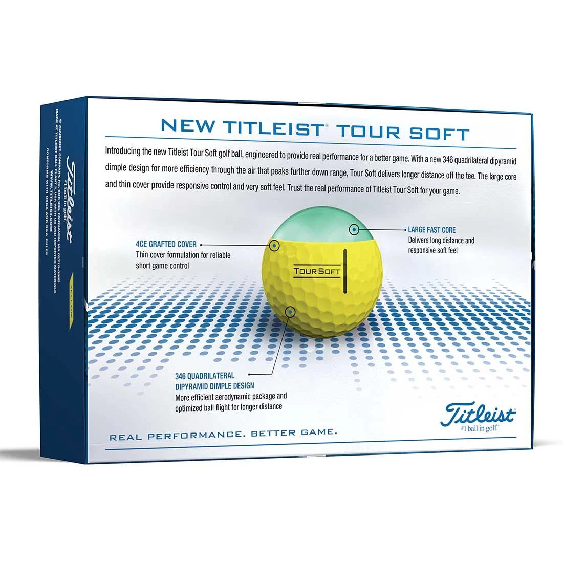Titleist Tour Soft Yellow Personalized Golf Balls 6 Titleist Tour Soft Yellow Personalized Golf Balls - Image 4