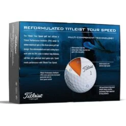 Titleist Tour Speed White Golf Balls -Precision Swing Golf Store titleist 2022 tour speed white golf balls back itempicture