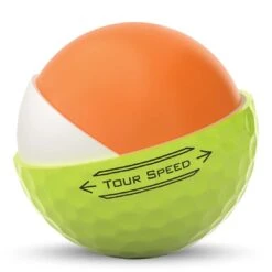 Titleist Tour Speed Yellow Golf Balls -Precision Swing Golf Store titleist 2022 tour speed yellow golf balls core cutaway itempicture