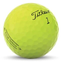 Titleist Tour Speed Yellow Golf Balls -Precision Swing Golf Store titleist 2022 tour speed yellow golf balls imprints itempicture