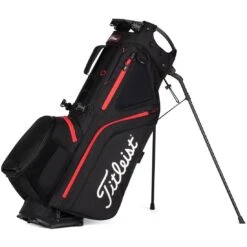 Titleist Hybrid 5 Stand Bag -Precision Swing Golf Store titleist 2023 hybrid 5 stand bag black black red hero itempicture