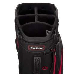 Titleist Hybrid 5 Stand Bag -Precision Swing Golf Store titleist 2023 hybrid 5 stand bag black black red top itempicture