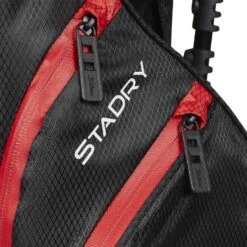 Titleist Players 4 Stadry Stand Bag -Precision Swing Golf Store titleist 2023 players 4 stadry stand bag black black red detail1 itempicture