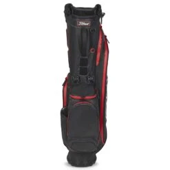 Titleist Players 4 Stadry Stand Bag -Precision Swing Golf Store titleist 2023 players 4 stadry stand bag black black red front itempicture