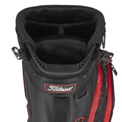 Titleist Players 4 Stadry Stand Bag -Precision Swing Golf Store titleist 2023 players 4 stadry stand bag black black red top itempicture