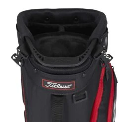 Titleist Players 4 Stand Bag -Precision Swing Golf Store titleist 2023 players 4 stand bag black black red top itempicture