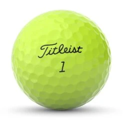 Titleist Pro V1 Yellow Golf Balls -Precision Swing Golf Store titleist 2023 pro v1 yellow golf balls front stamp itempicture