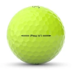 Titleist Pro V1 Yellow Personalized Golf Balls -Precision Swing Golf Store titleist 2023 pro v1 yellow golf balls side stamp itempicture 1