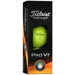 Titleist Pro V1 Yellow Personalized Golf Balls -Precision Swing Golf Store titleist 2023 pro v1 yellow golf balls sleeve itempicture 1