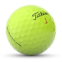 Titleist Pro V1x Yellow Golf Balls -Precision Swing Golf Store titleist 2023 pro v1x yellow golf balls ball angle itempicture