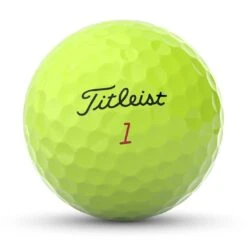Titleist Pro V1x Yellow Golf Balls -Precision Swing Golf Store titleist 2023 pro v1x yellow golf balls front stamp itempicture