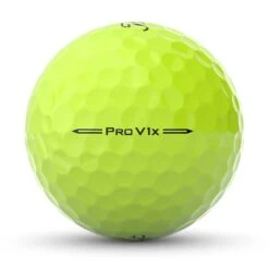 Titleist Pro V1x Yellow Golf Balls -Precision Swing Golf Store titleist 2023 pro v1x yellow golf balls side stamp itempicture